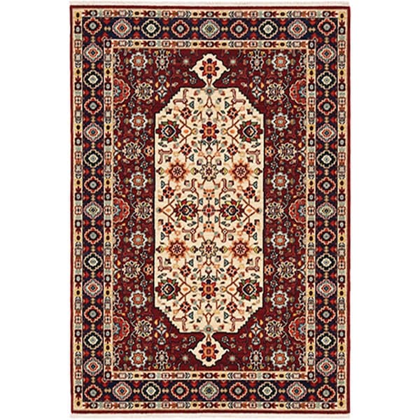 Oriental Weavers 5 ft. 3 in. x 7 ft. 6 in. Lilihan 1802W Rectangle Area RugRed L1802W160235ST - main